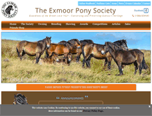 Tablet Screenshot of exmoorponysociety.org.uk